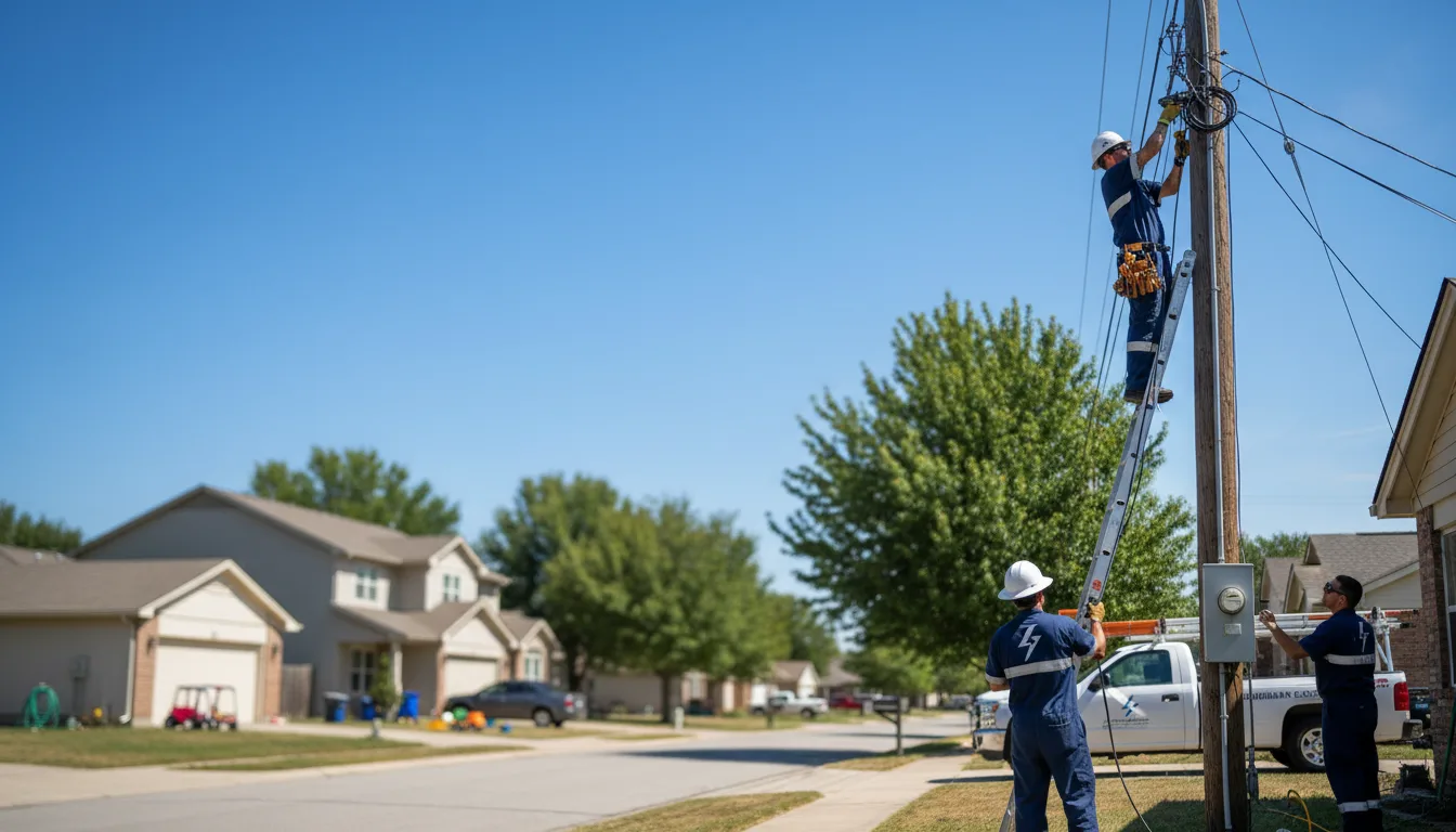 Residential electrician providing installation services in Smilax, KY